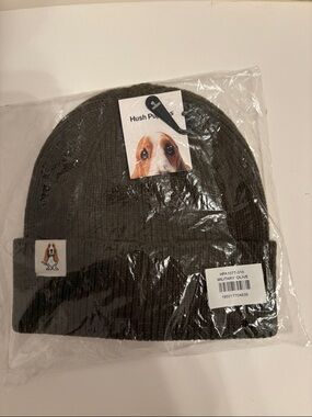 Hush Puppies Olive Green Ribbed Knit Beanie